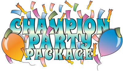 Champion Party Package - Best Birthday Party Place Atascadero - Kid Birthday Party Place Near Me - Child's Birthday Parties - Andys Arcade Atascadero, CA