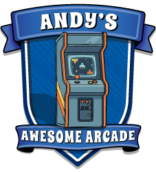 Andy's Awesome Arcade - Vintage Arcade Games - 80s and 90s video game arcade - Pac-Man - Galaga - Space Invaders - Pinball Machine - Birthday Parties - Best North County Birthday Party Venue - Mr. Putters' Family Fun Center Atascadero, CA